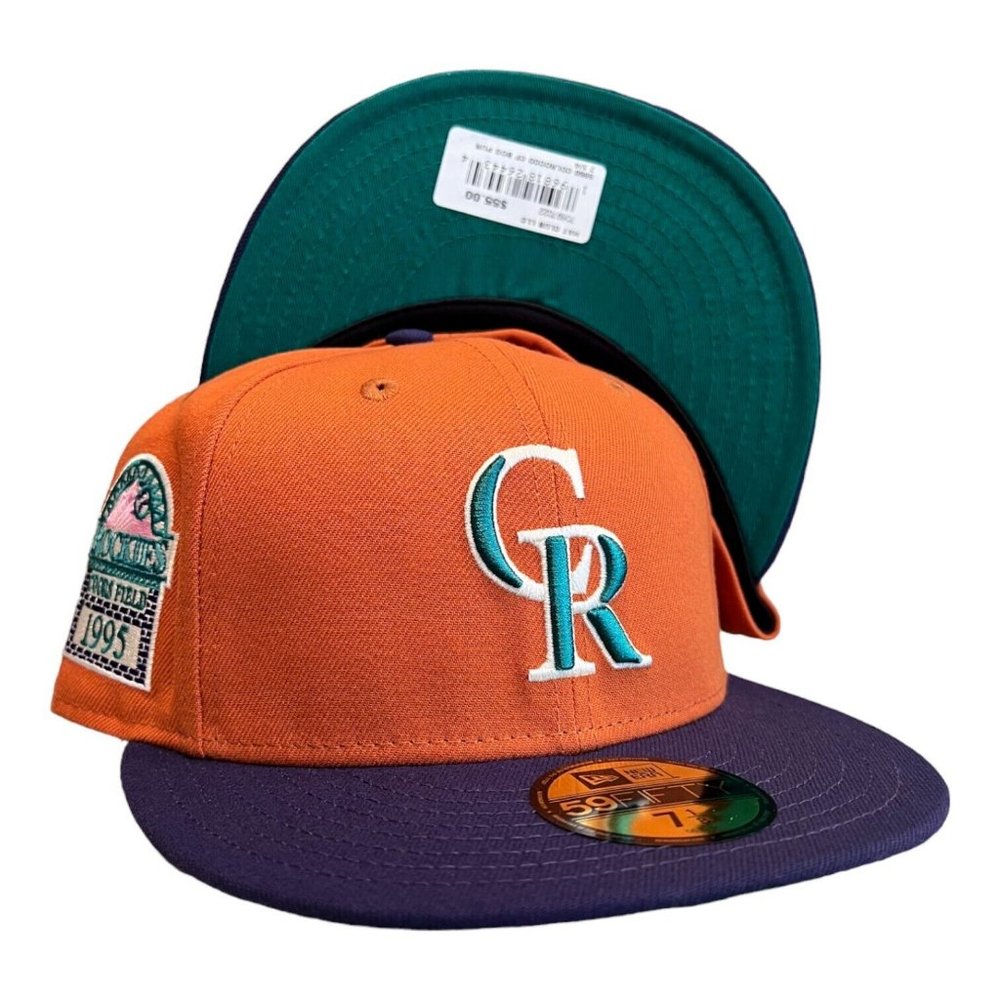 New Era Colorado Rockies Cactus Fruit 59FIFTY Fitted Hat 1995 Coors Field